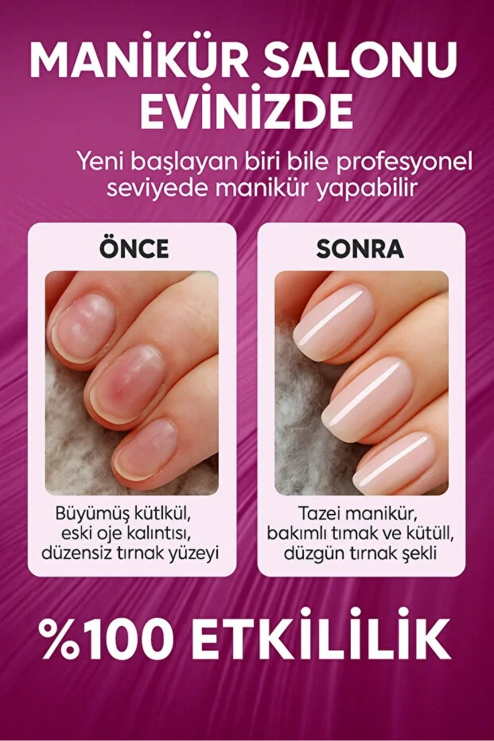Bawer Şarjlı Manikür Pedikür Seti 5 Kademeli Hız Ayarlı, LED Ekranlı Sessiz & Güçlü 12000 Devirli BWR-43