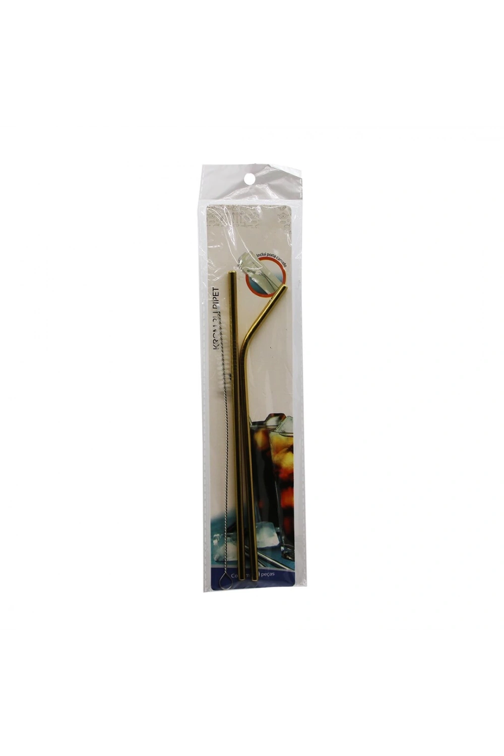 Baysa-418 ( 2pcs ) Gold Pipet & Metal Temizleme Fırçası Seti*360