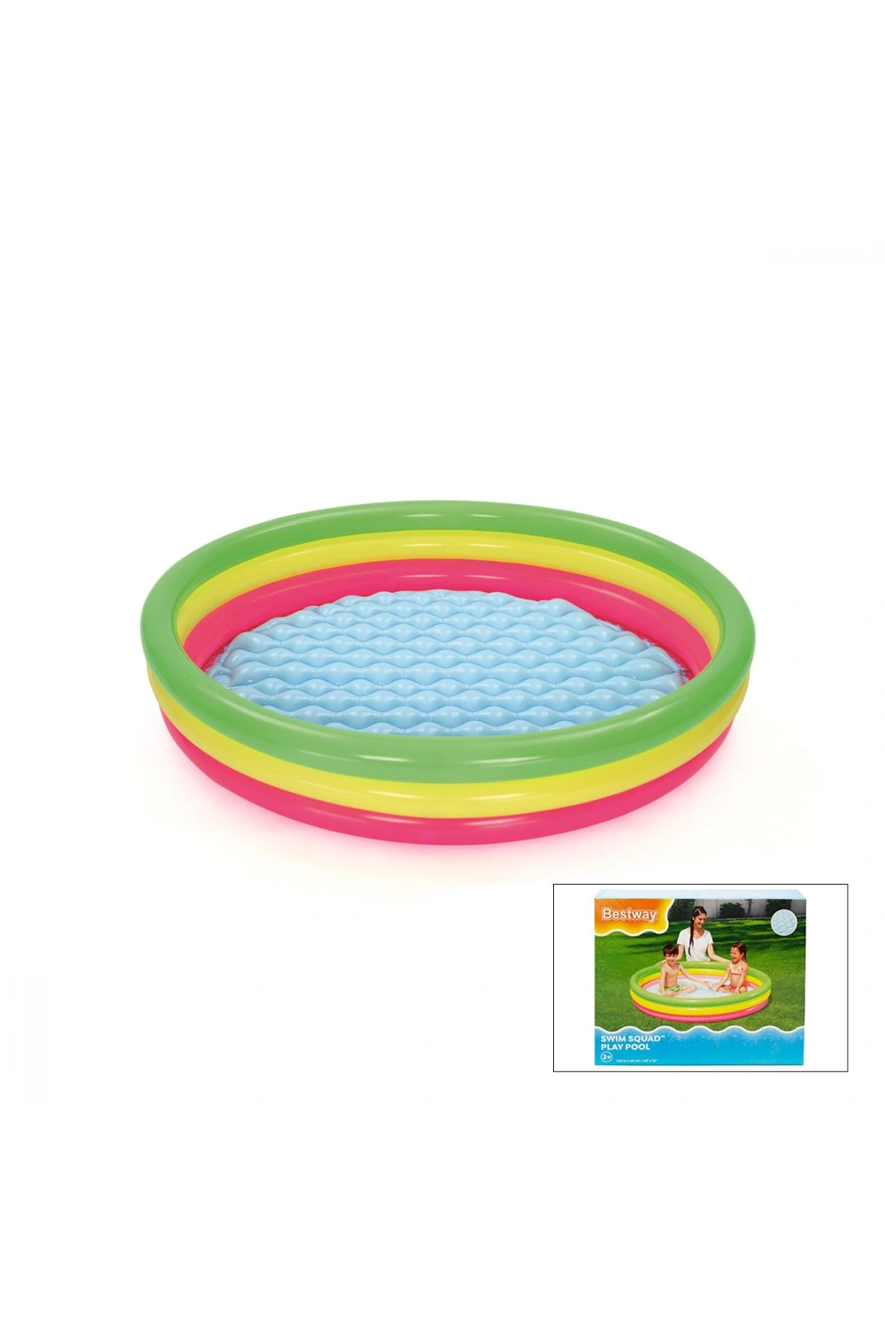 Bestway-51103 ( 3 Halka ) ( 211lt ) Yuvarlak Çocuk Şişme Havuz ( 1.52x30cm ) ( 2+yaş )*6=k