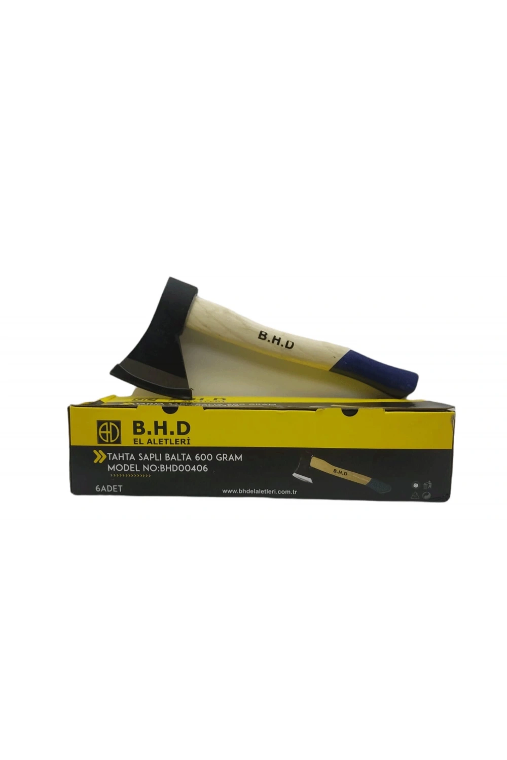 B.h.d Tools Bhd-00406 ( 600gr ) ( Ahşap Saplı ) Balta *6x4