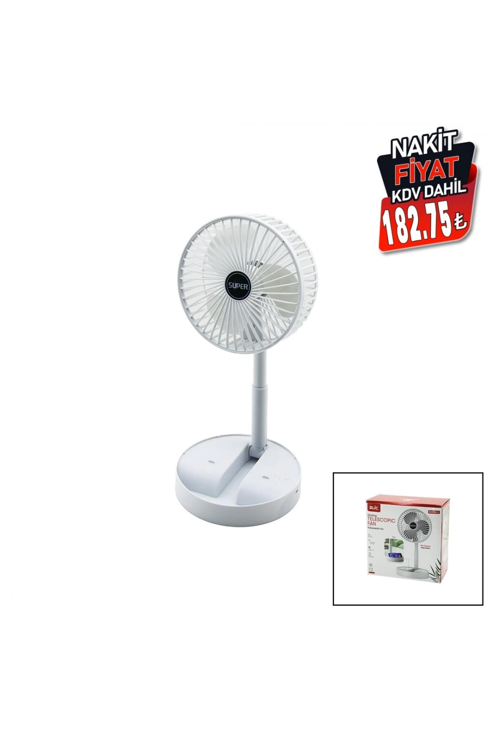 Blic Bwfn-11 Masa Üstü Vantilatör (usb Şarjlı) (katlanır Fan=16.4cm & Uzayan Ayak=12.5-19cm) (180°) (telefonluklu)*40