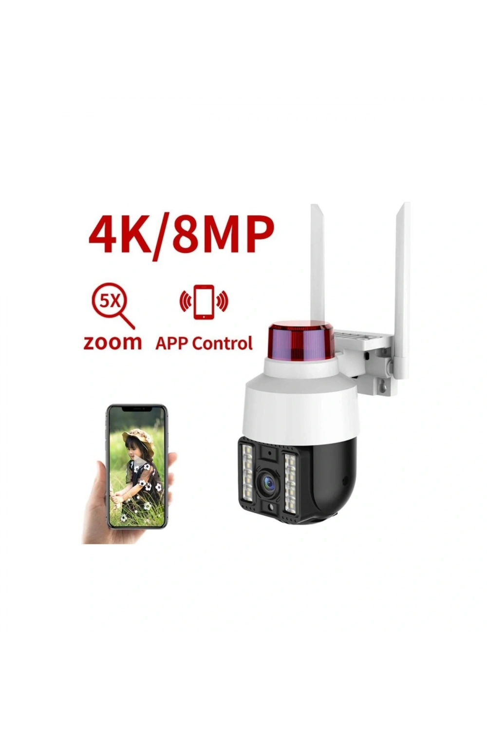 Int-cmr21 Sd-kart Destekli Hareketli Sesli Gece Renkli Ptz Akıllı Wifi Güvenlik Kamerası