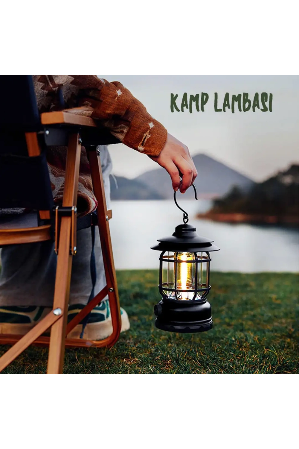 Bluetooth Hoparlör Özellikli Dimerli Led Kamp Lambası Hs66