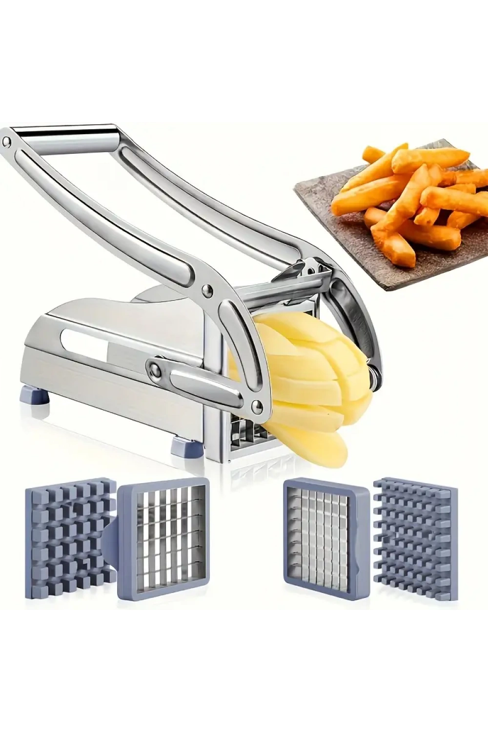 Çelik El Tipi Patates Sebze Dilimleyici Küp Rende Doğrayıcı
