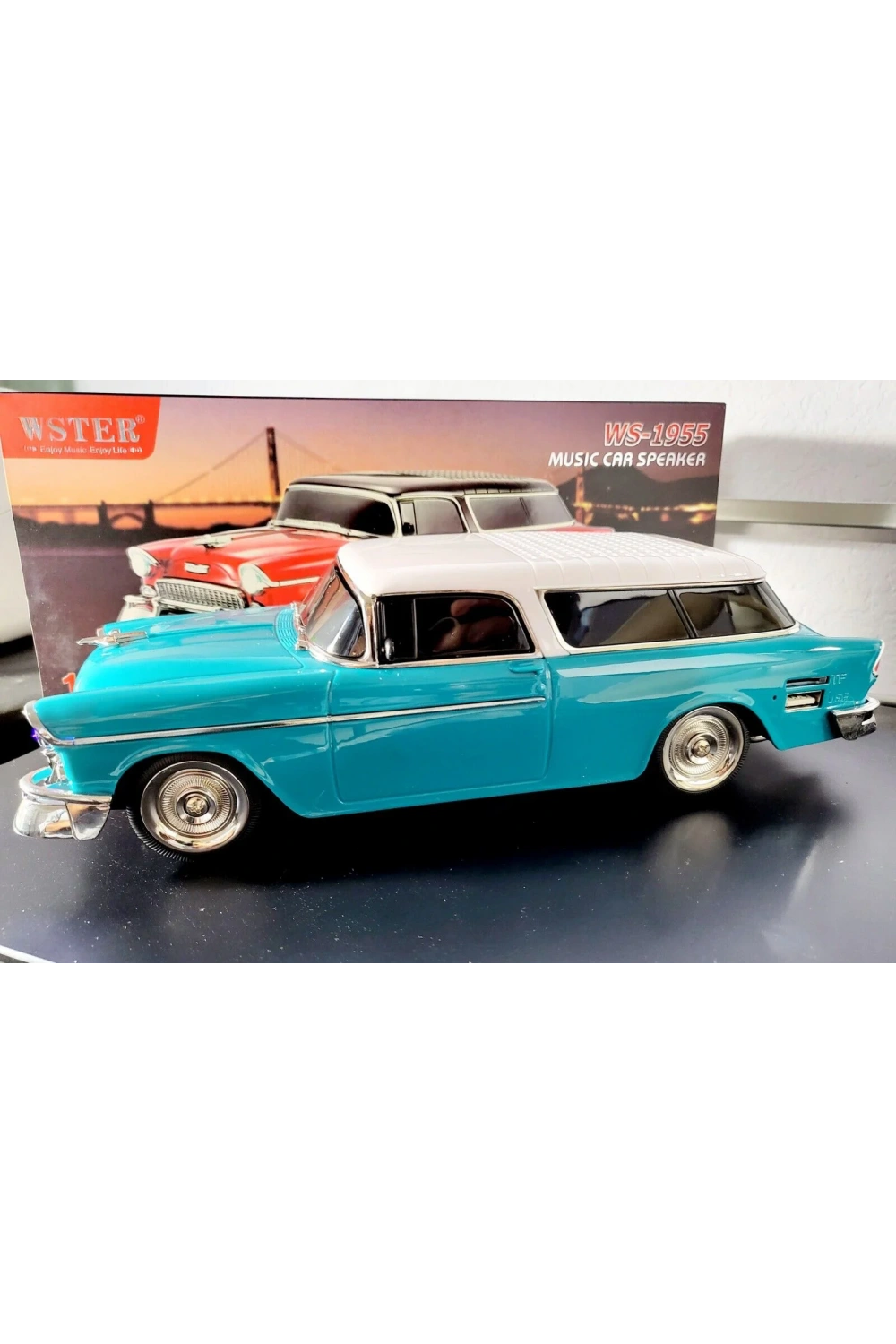 Chevrolet Ws-1955bt Belair 1955 Model Bluetooth Hoparlör