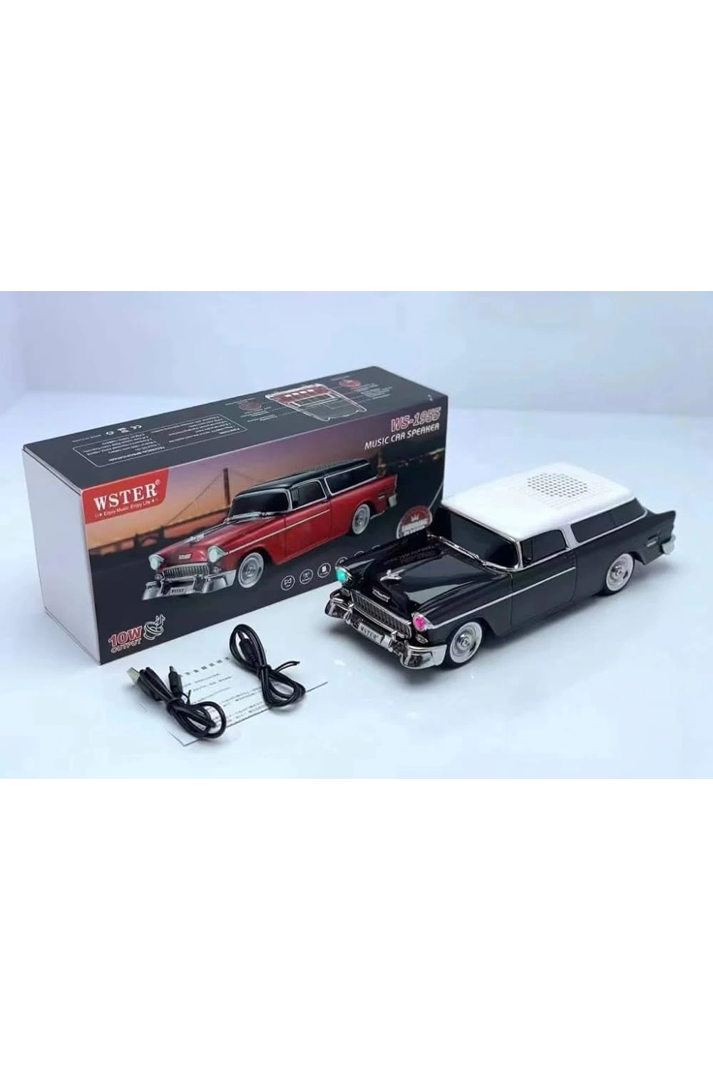 Chevrolet Ws-1955bt Belair 1955 Model Bluetooth Hoparlör