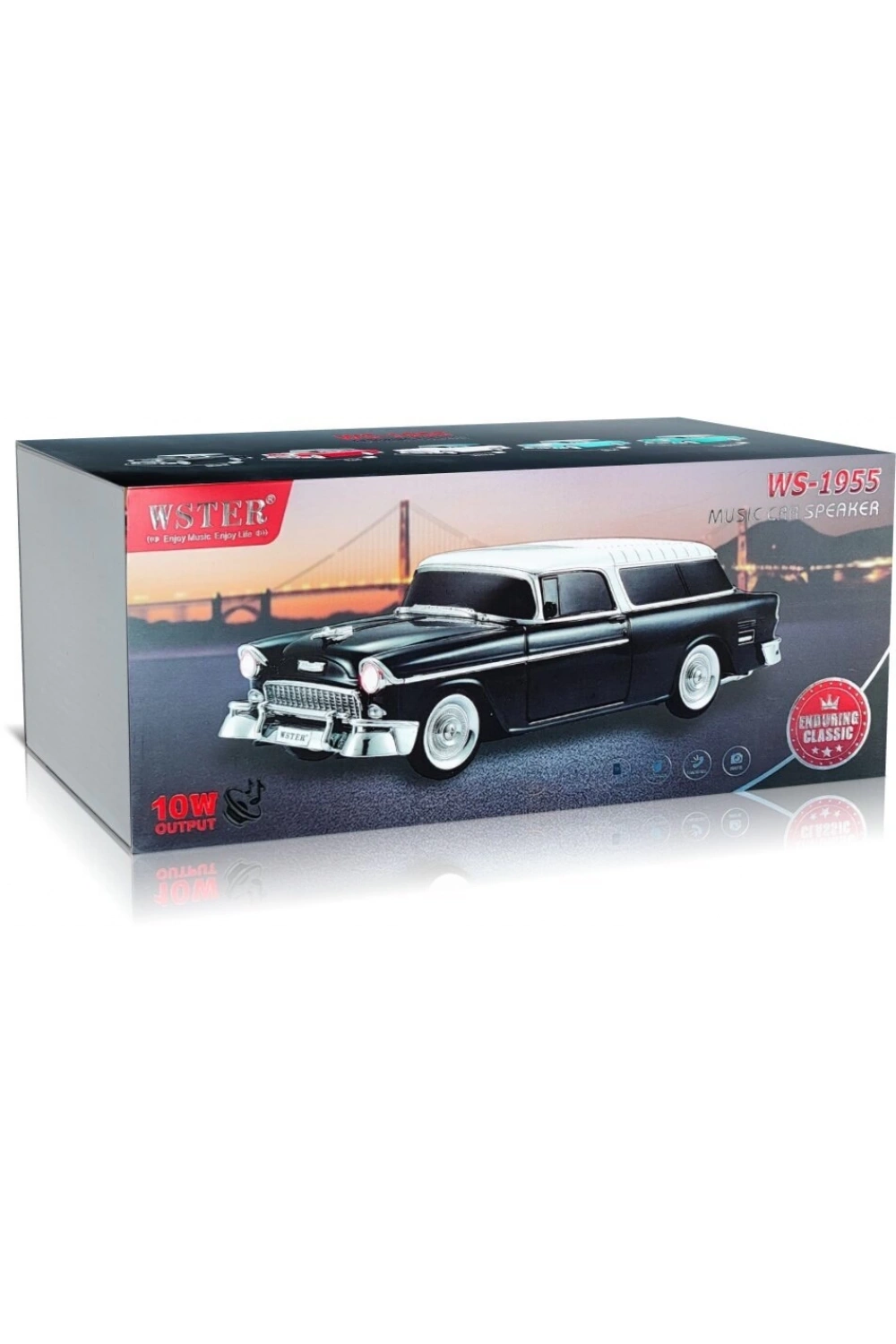 Chevrolet Ws-1955bt Belair 1955 Model Bluetooth Hoparlör