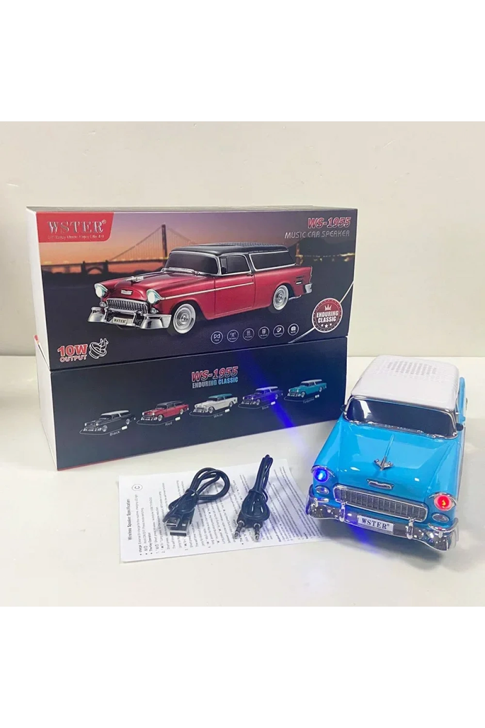 Chevrolet Ws-1955bt Belair 1955 Model Bluetooth Hoparlör