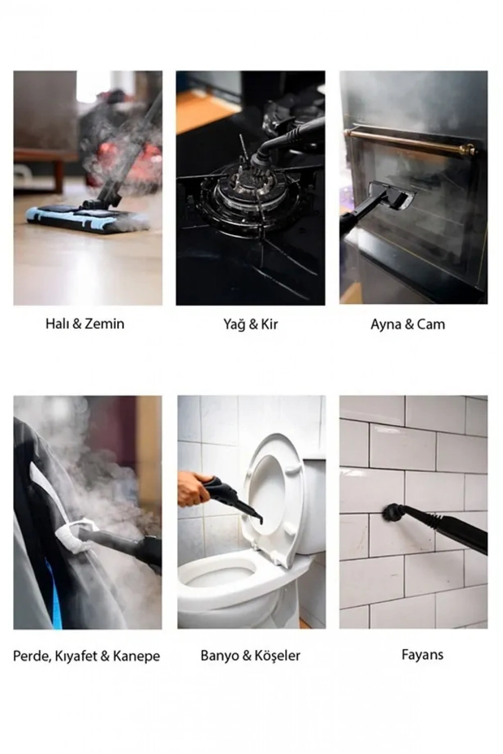 Classen Smart Çok Fonksiyonlu Güçlü Buharlı Temizleyici Makinesi
