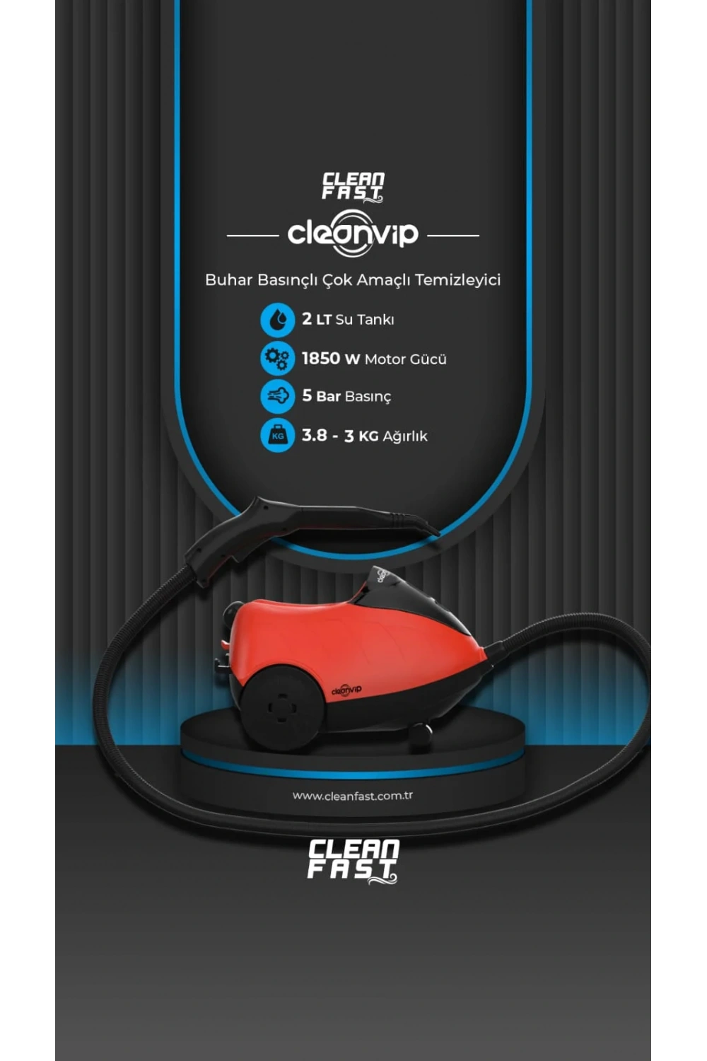 Cleanvip Detaylı Buhar Temizliği Buharlı Makinesi Cv332