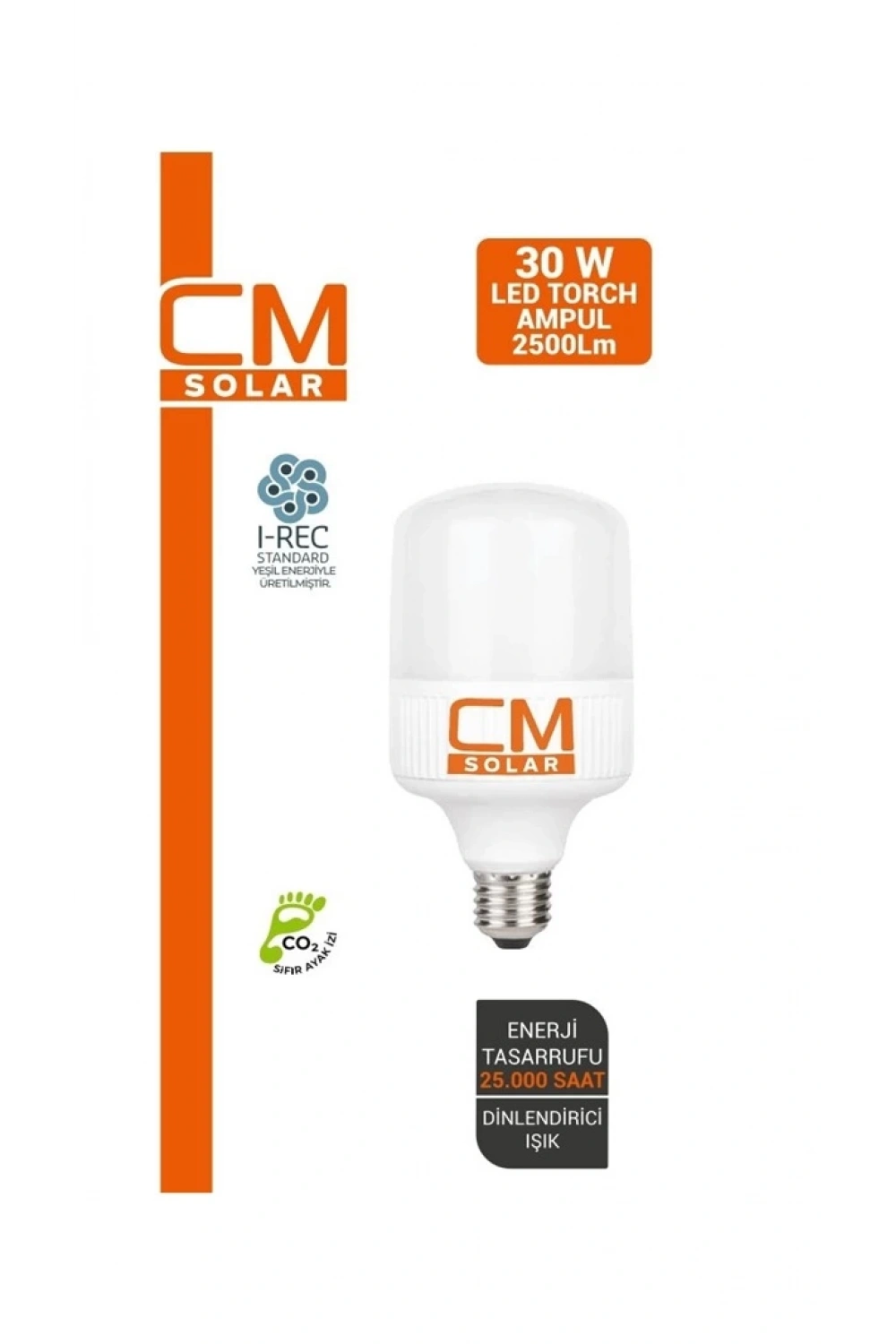 Cmsolar 30 W Led Torch Ampul E27 Duy 6500k Beyaz Işık