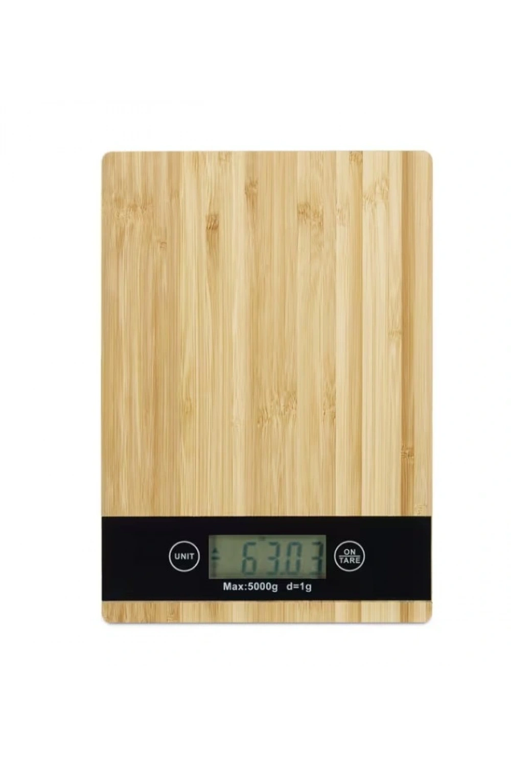 Crown Dijital Hassas Mutfak Tartısı - Terazisi-hassas Ölçüm 5kg Bambu Görünümlü