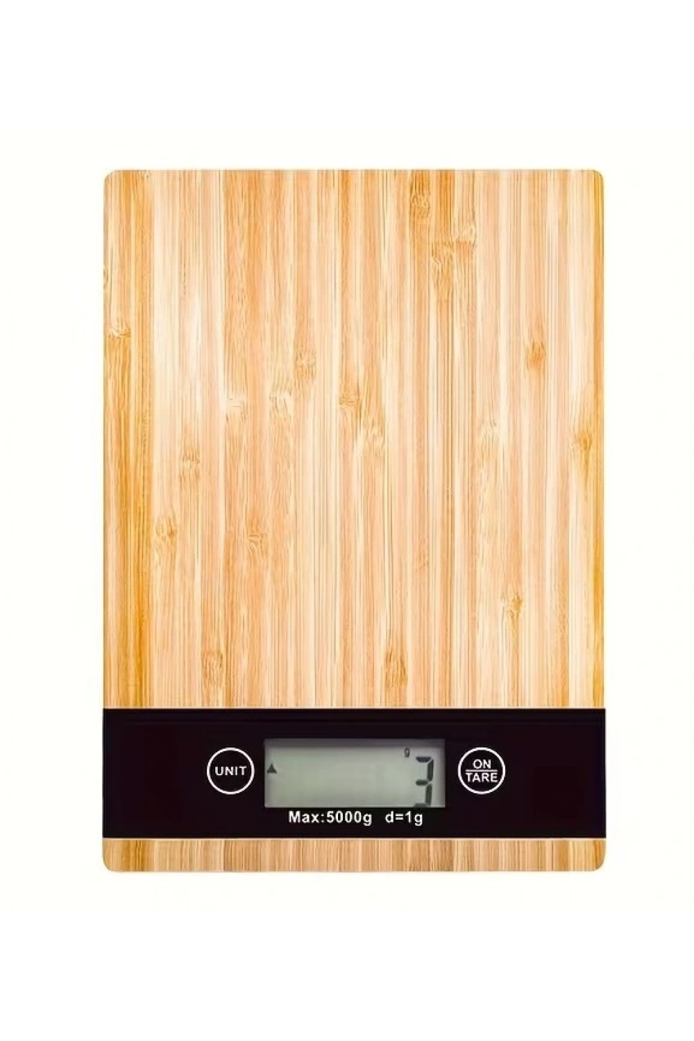 Crown Dijital Hassas Mutfak Tartısı - Terazisi-hassas Ölçüm 5kg Bambu Görünümlü