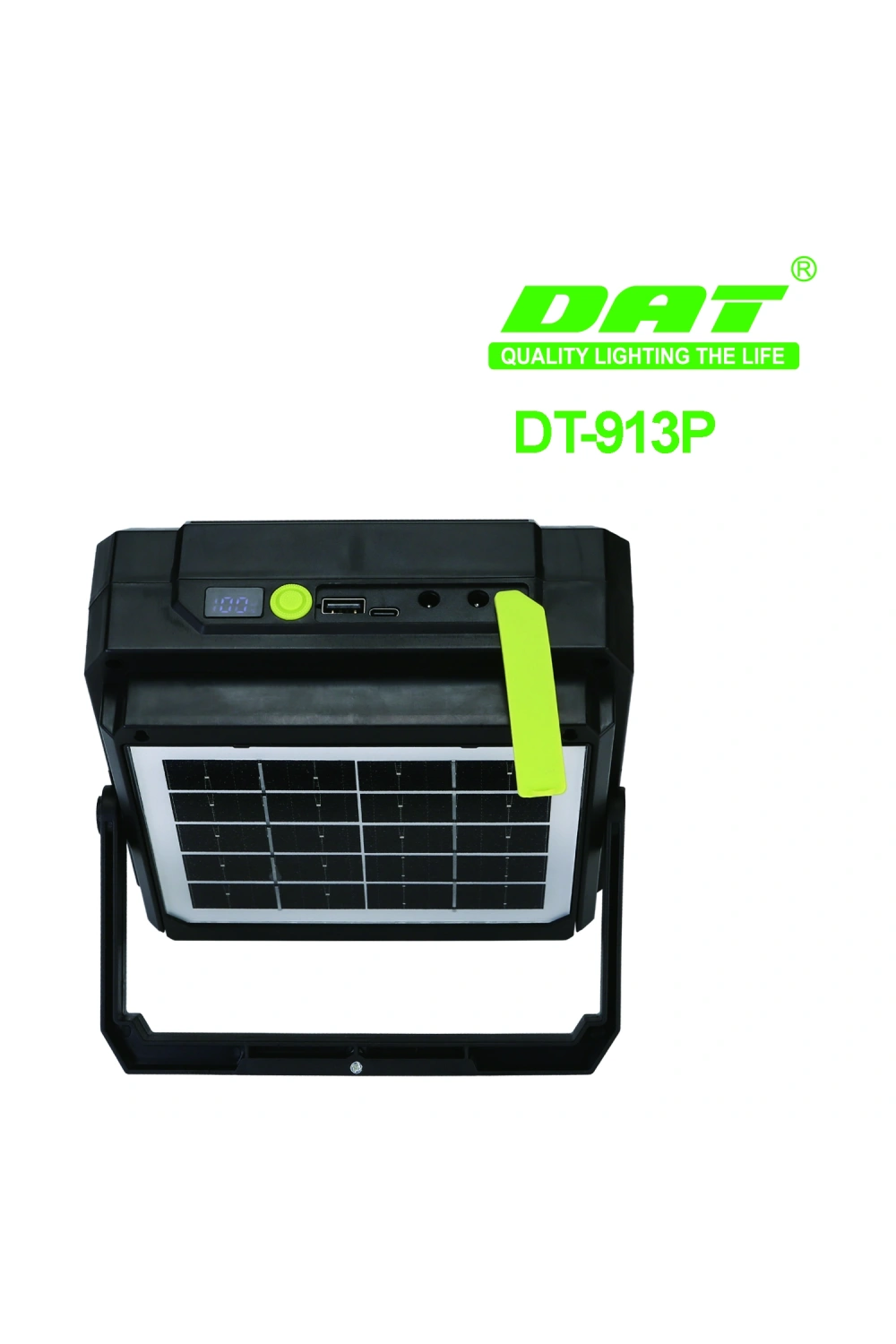 DAT Güneş Enerjili Aydınlatma Sistemi 5 Farklı Işık Modu Kamp lambası 100W