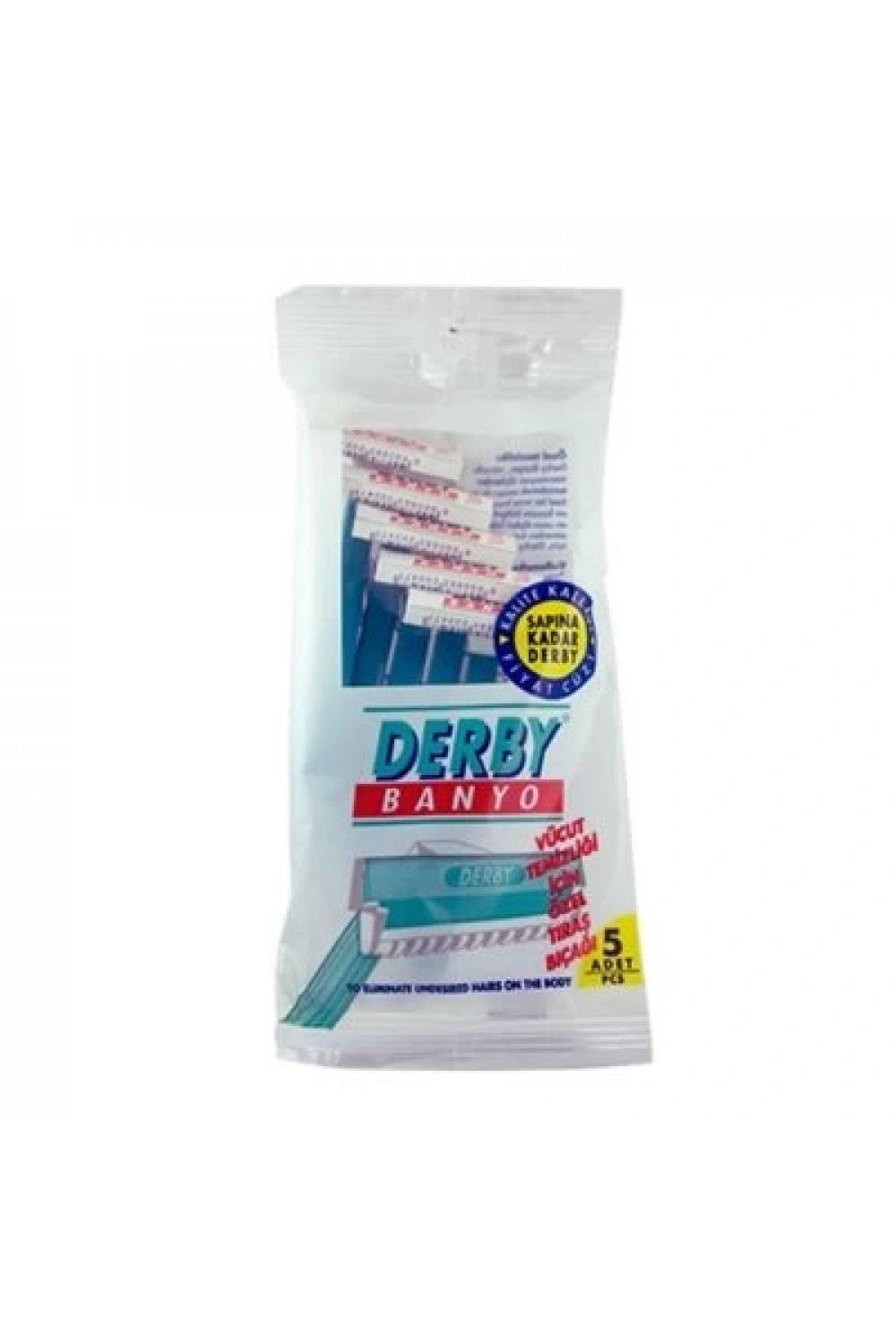 Derby-101020201-210 ( Banyo ) ( 5pcs Poşetli ) Saplı Jilet*14x8