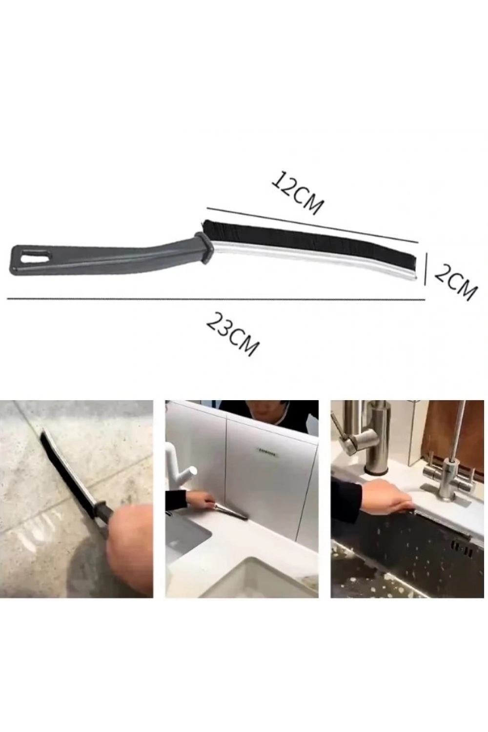 Derz Arası  Banyo Mutfak Dar Alan İnce Temizlik Fırçası