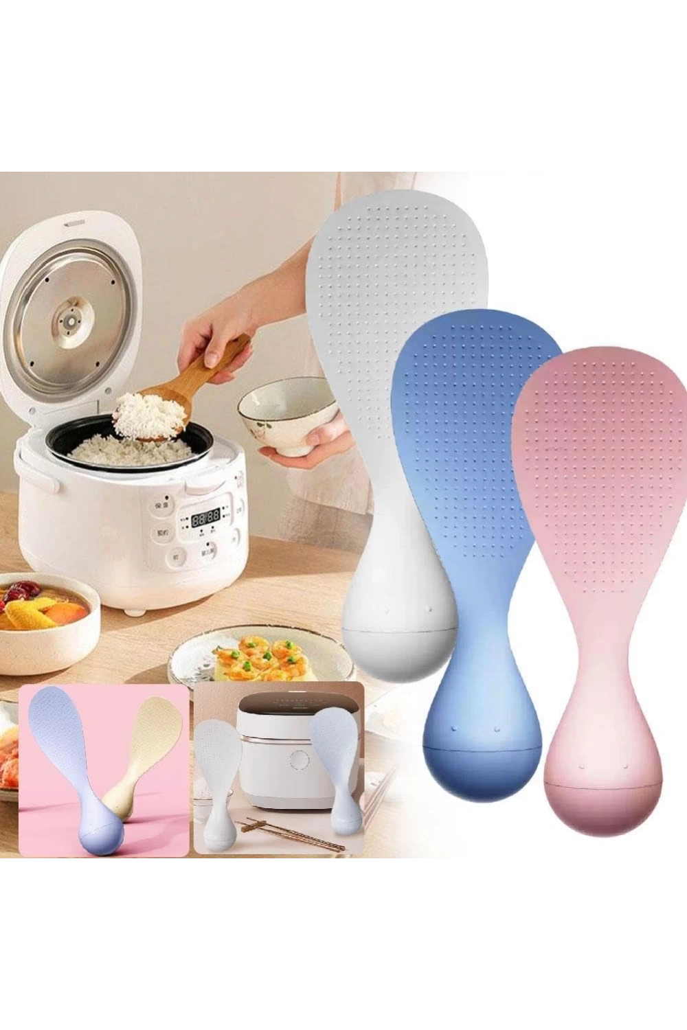 Devrilmeyen Yapışmayan Pilav Kaşığı