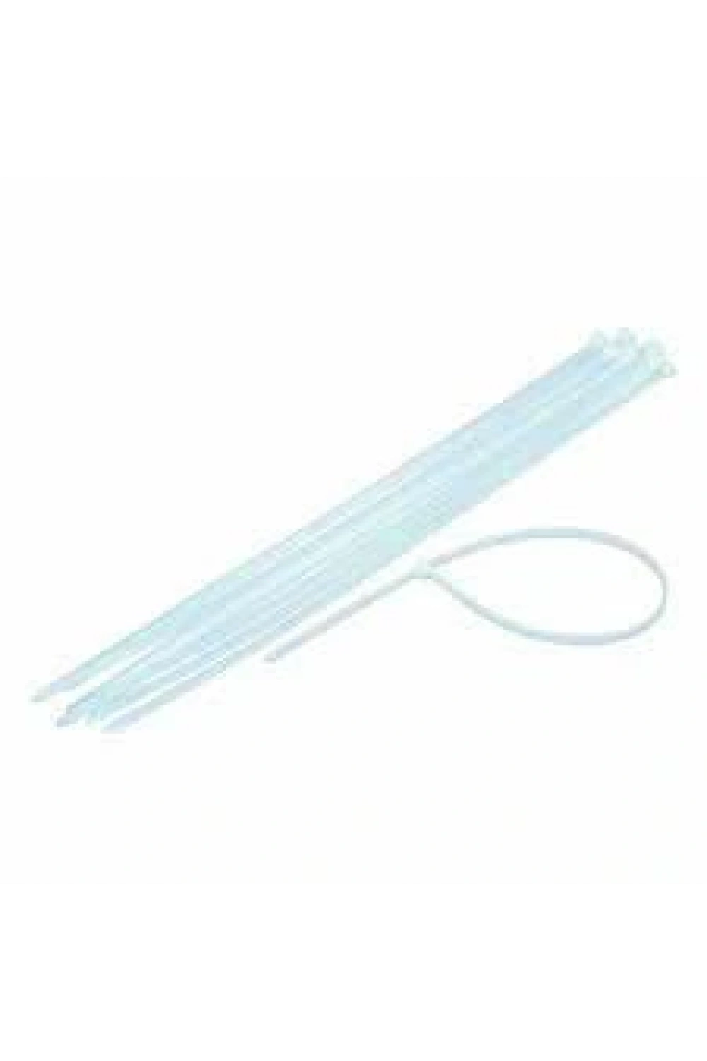 Dmax Dmx-4293 ( Beyaz ) ( 4.8x380mm ) ( Plastik ) Cırt Kelepçe ( 100pc ) ( Kendinden Kilitlemeli )*70