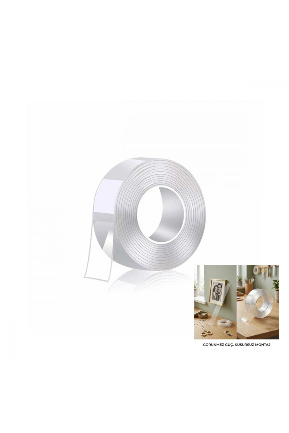 Dmax Dmx-4621 ( 30mmx2mt ) ( Nano Bant ) Şeffaf Çift Taraflı*288