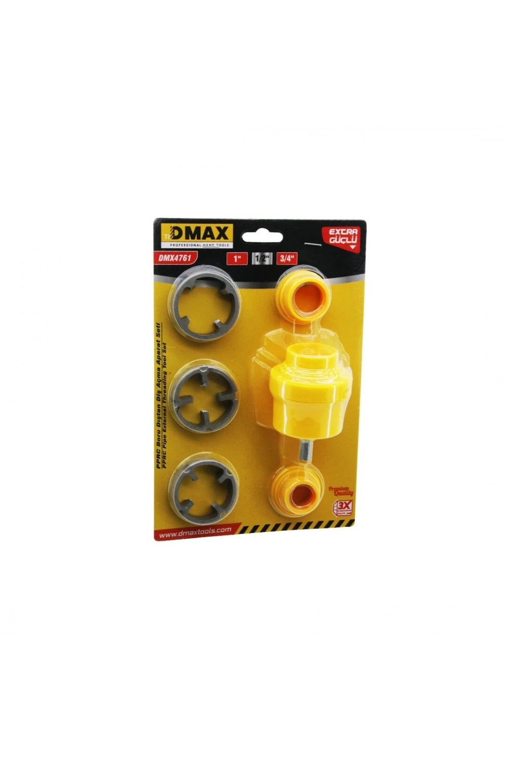 Dmax Dmx- 4761 (6pcs) Plastik Su Borusu ( Dış Diş Açma ) Matkap Ucu ( 1 & 1/2 & 3/4 )*60