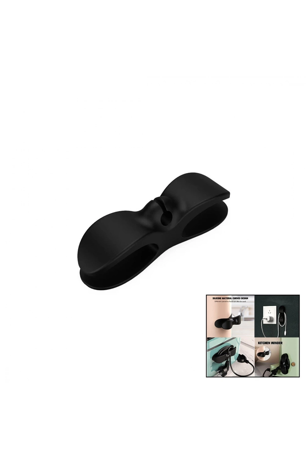 Dmr-645 ( 2pcs ) Pratik Kablo Tutacak & Toparlayıcı ( Plastik & Yapışkanlı )*1000