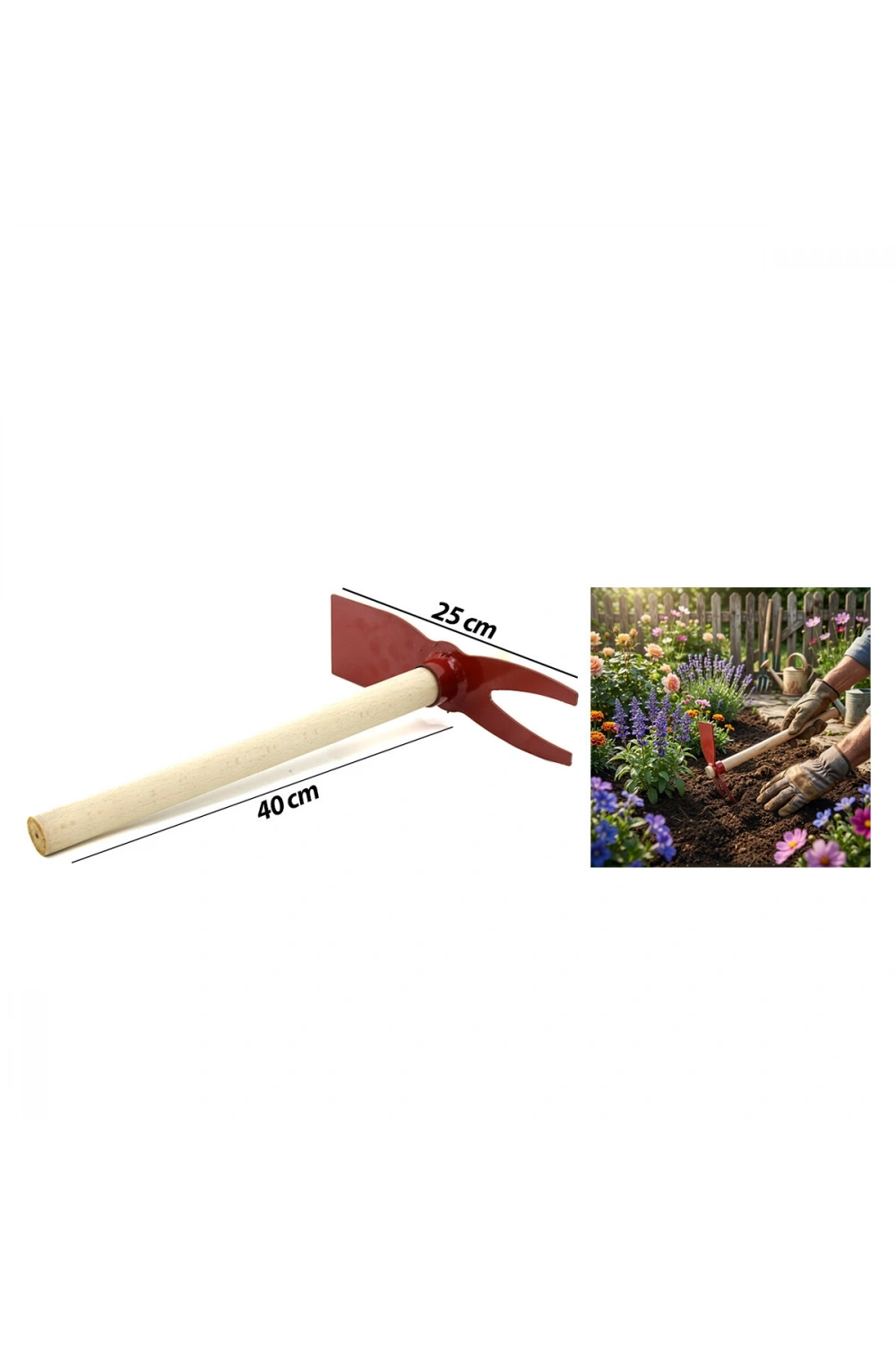 Dostçelik Ynr-085 ( Geniş Ağızlı & Çatallı ) Çapa ( Ahşap Saplı )*24