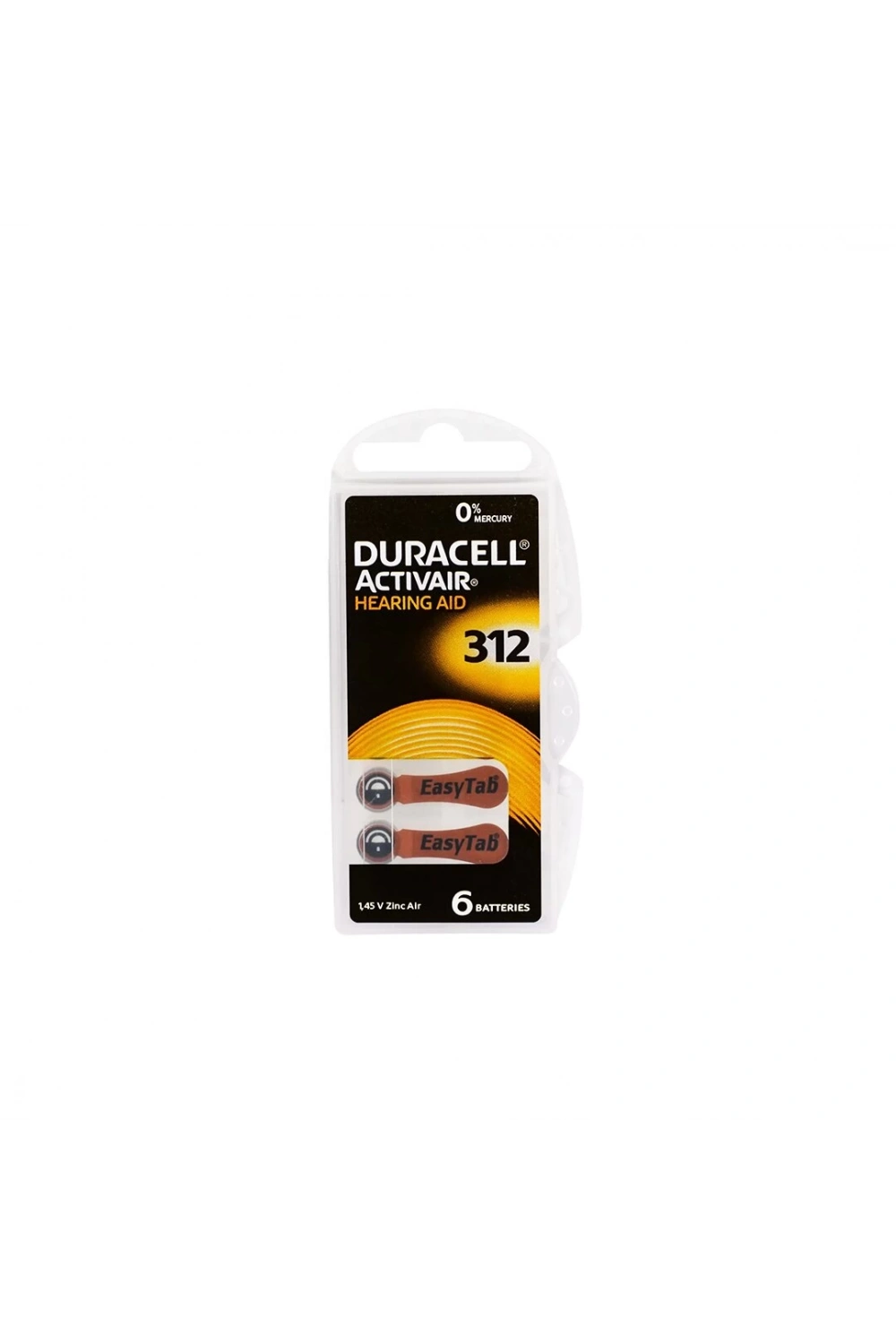 Duracell 312 İşitme Cihaz Kulak Pili 6pcs Kutu*100