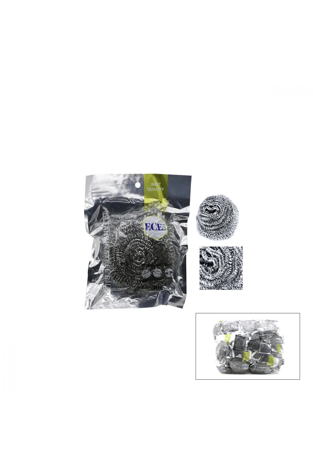 Ece Lıfe Ec-201 ( 60 Gr ) ( Lüx ) Bulaşık Top Teli ( Best Qualıty )*200