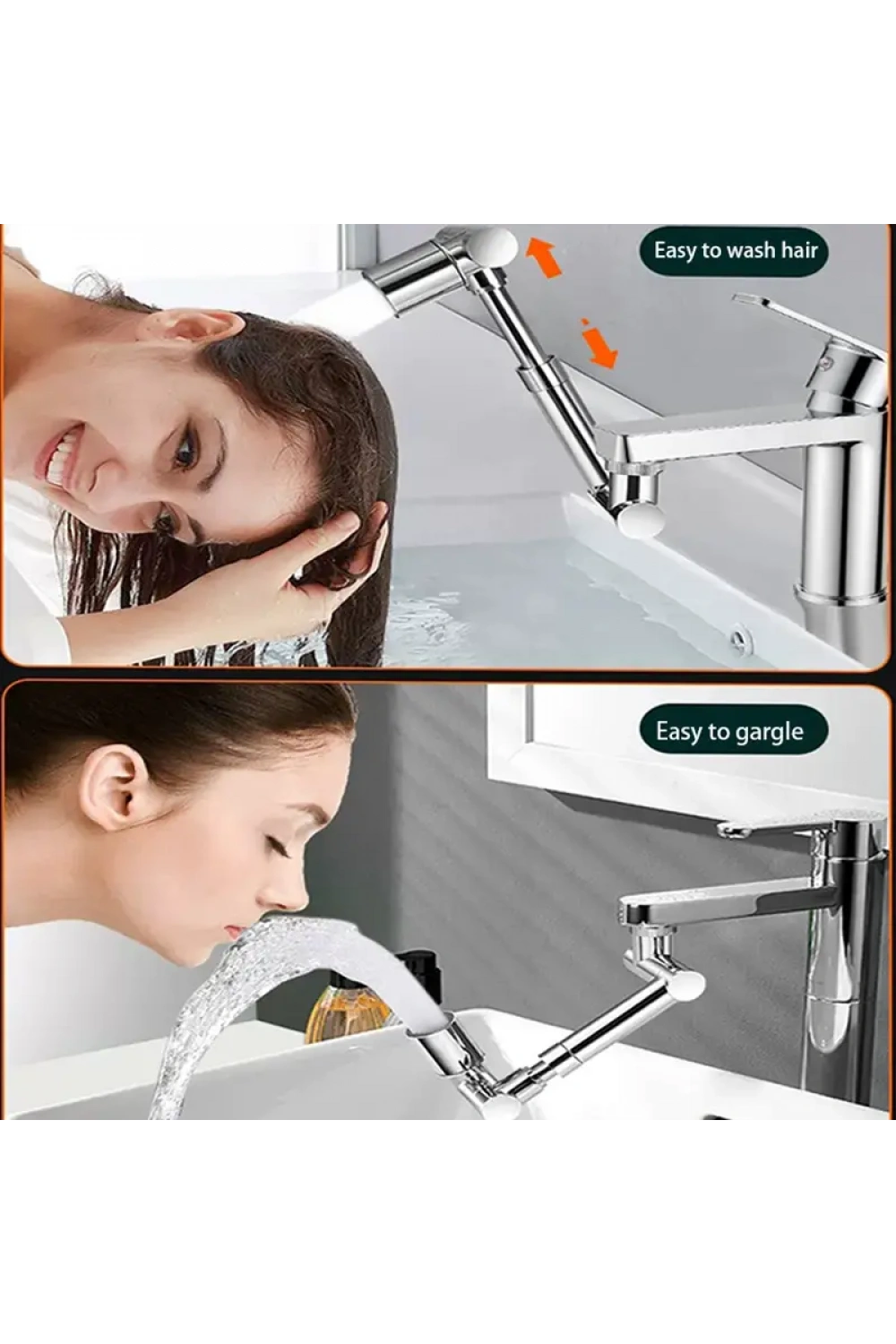 Egonex 1080 Derece Dönebilen Mutfak Ve Lavabo Bataryası Akrobat Musluk Ucu