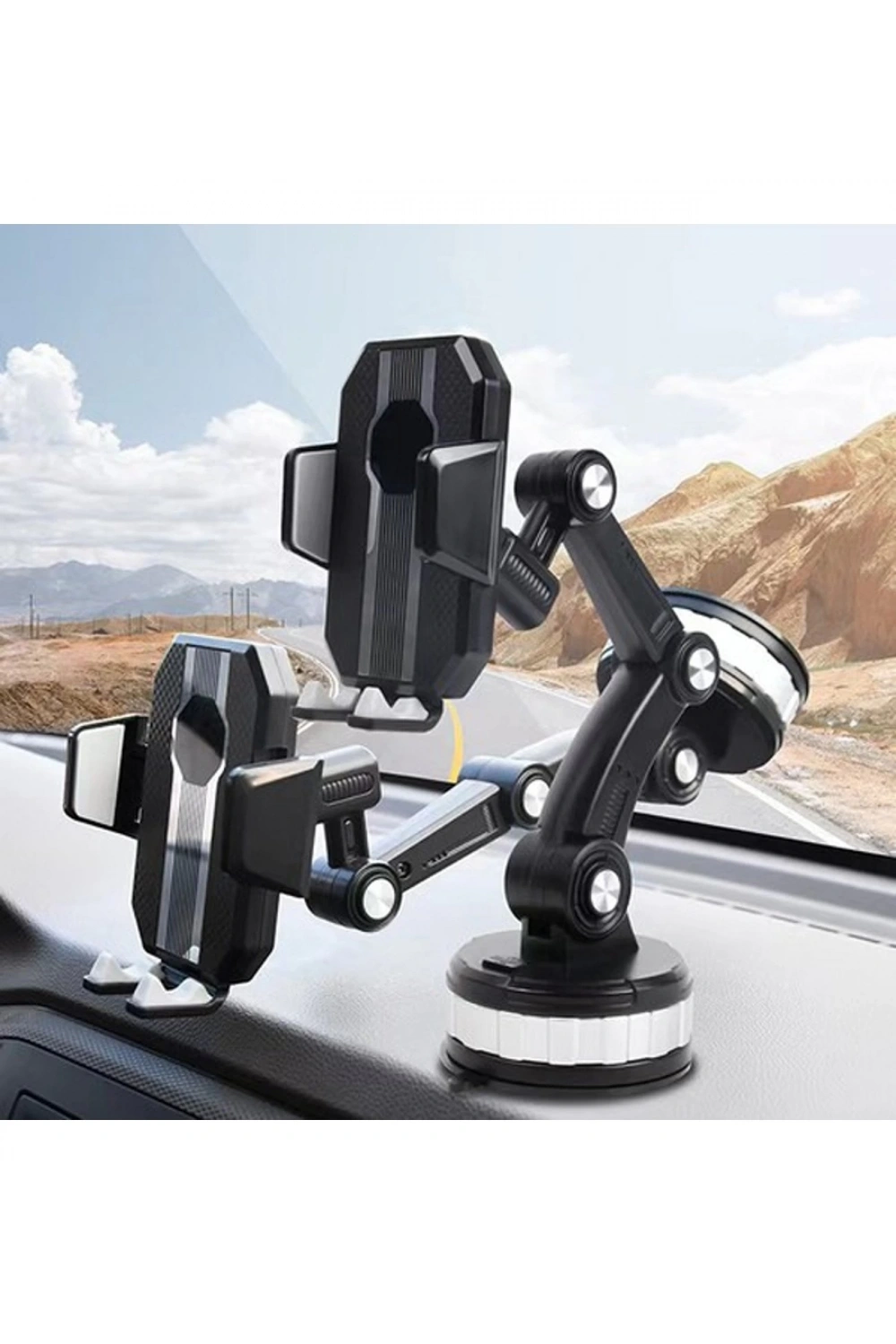 Egonex 360 Derece Dönebilen Ayarlanabilir Araç Içi Vantuzlu Telefon Tutucu