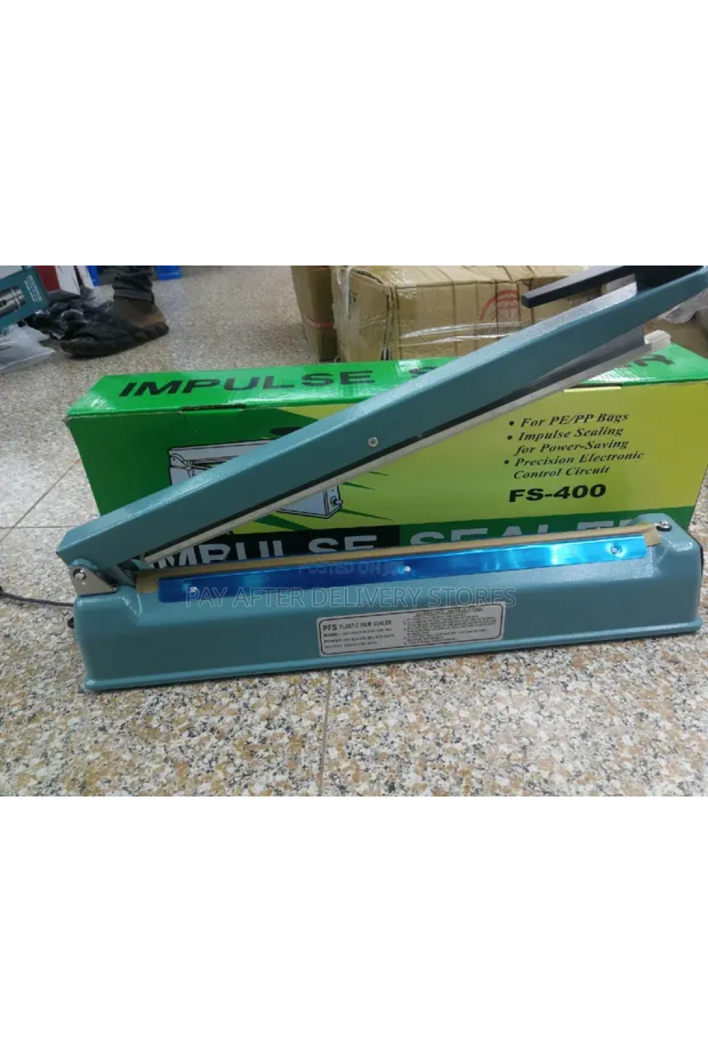 Egonex 40cm Metal Gövde Poşet Ağzı Yapıştırma Kapatma Makinası