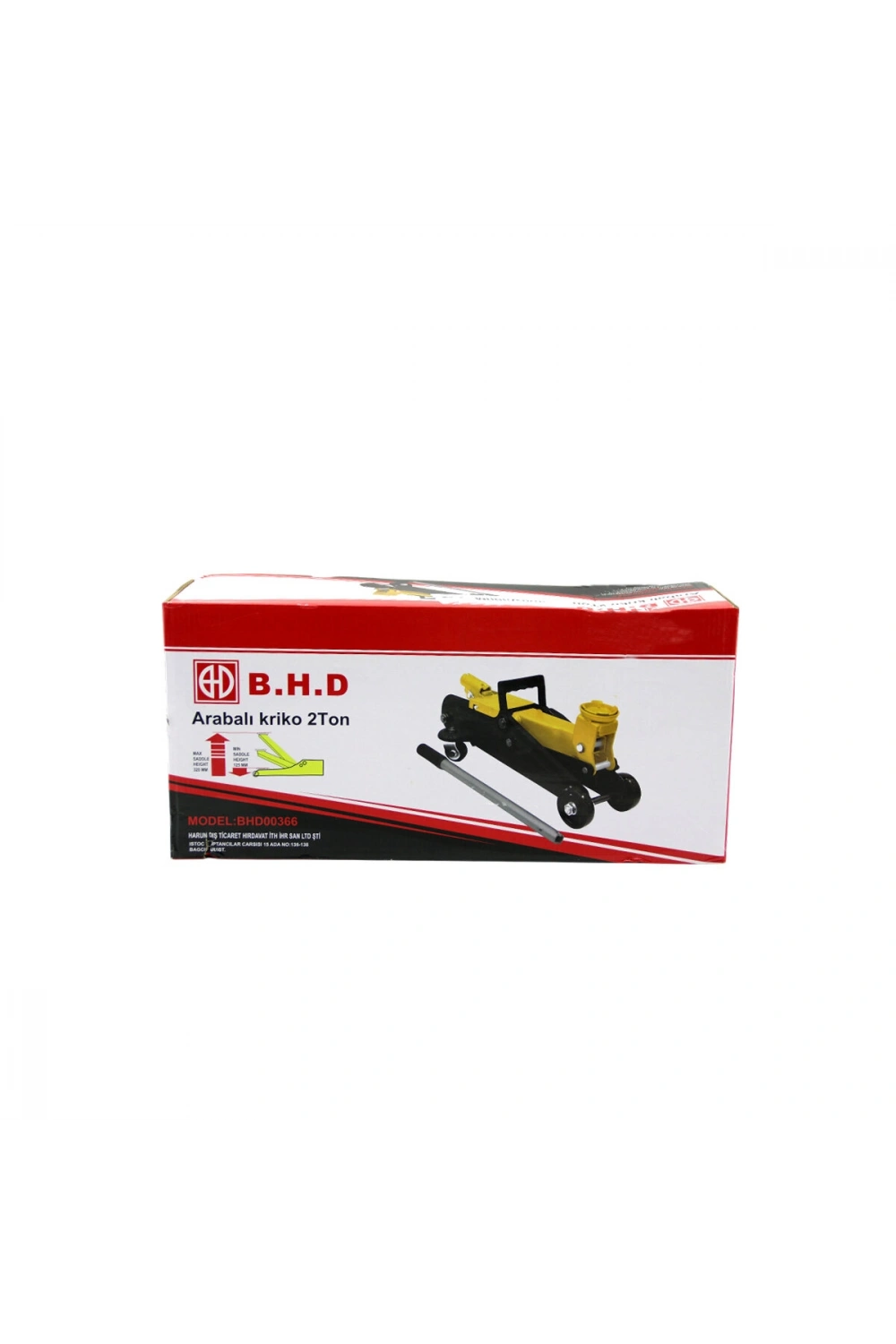 Egonex 4199 ( 2 Ton & Arabalı - Tekerli - Timsah ) Kriko (min.yükseklik: 125mm & Max.yükseklik: 300mm)*4