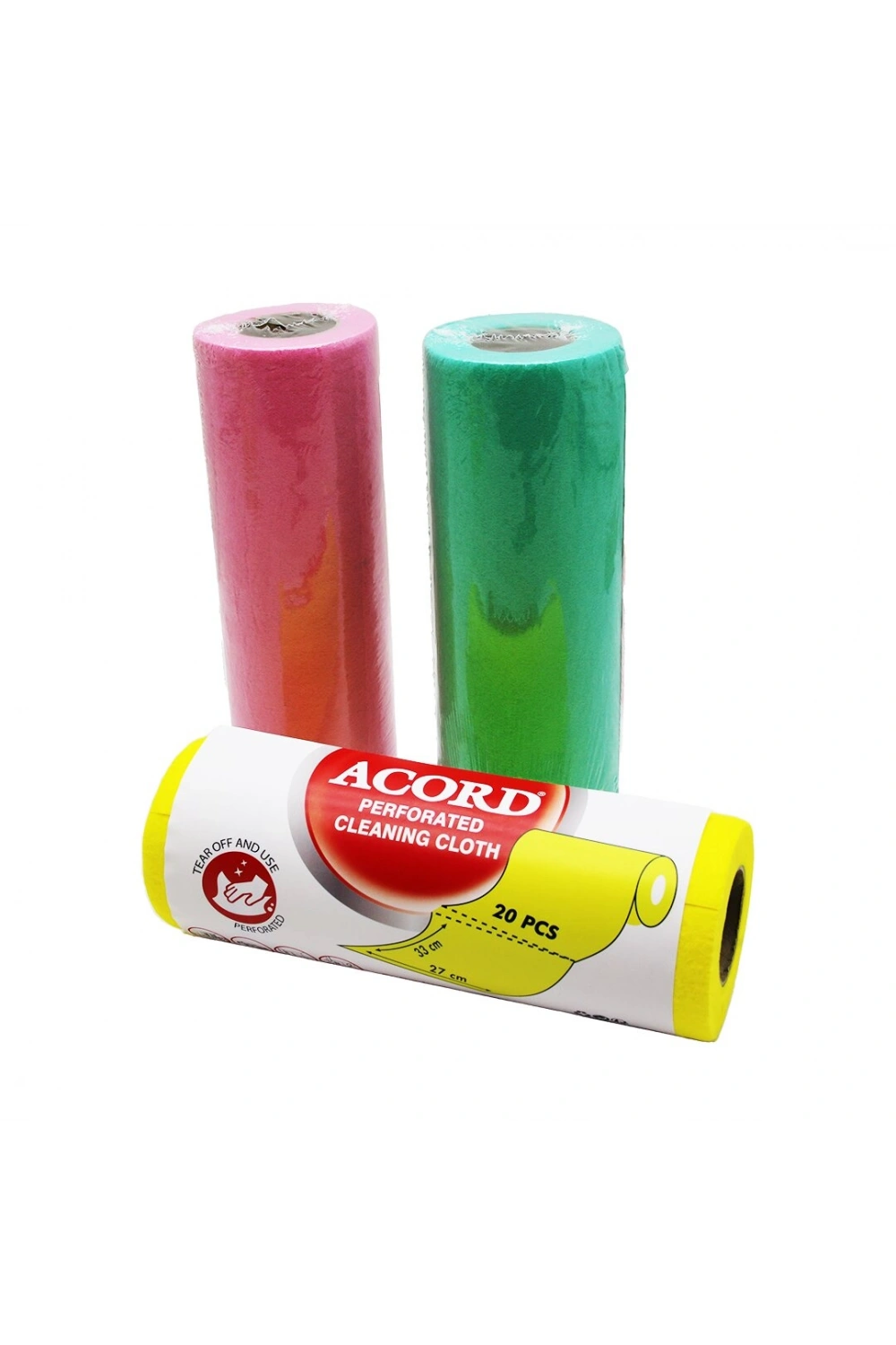 Egonex Acord Softtex-415 ( 20pcs ) ( Rulo ) Perforated ( Sarı & Renkli ) Bez*15=k