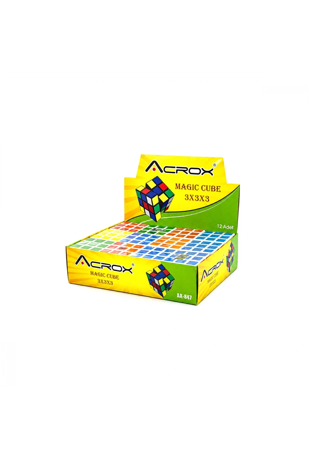 Egonex Acrox Magıc Cube Ax-847 ( 3x3x3 ) Zeka Küpü ( Oyun )*12x24