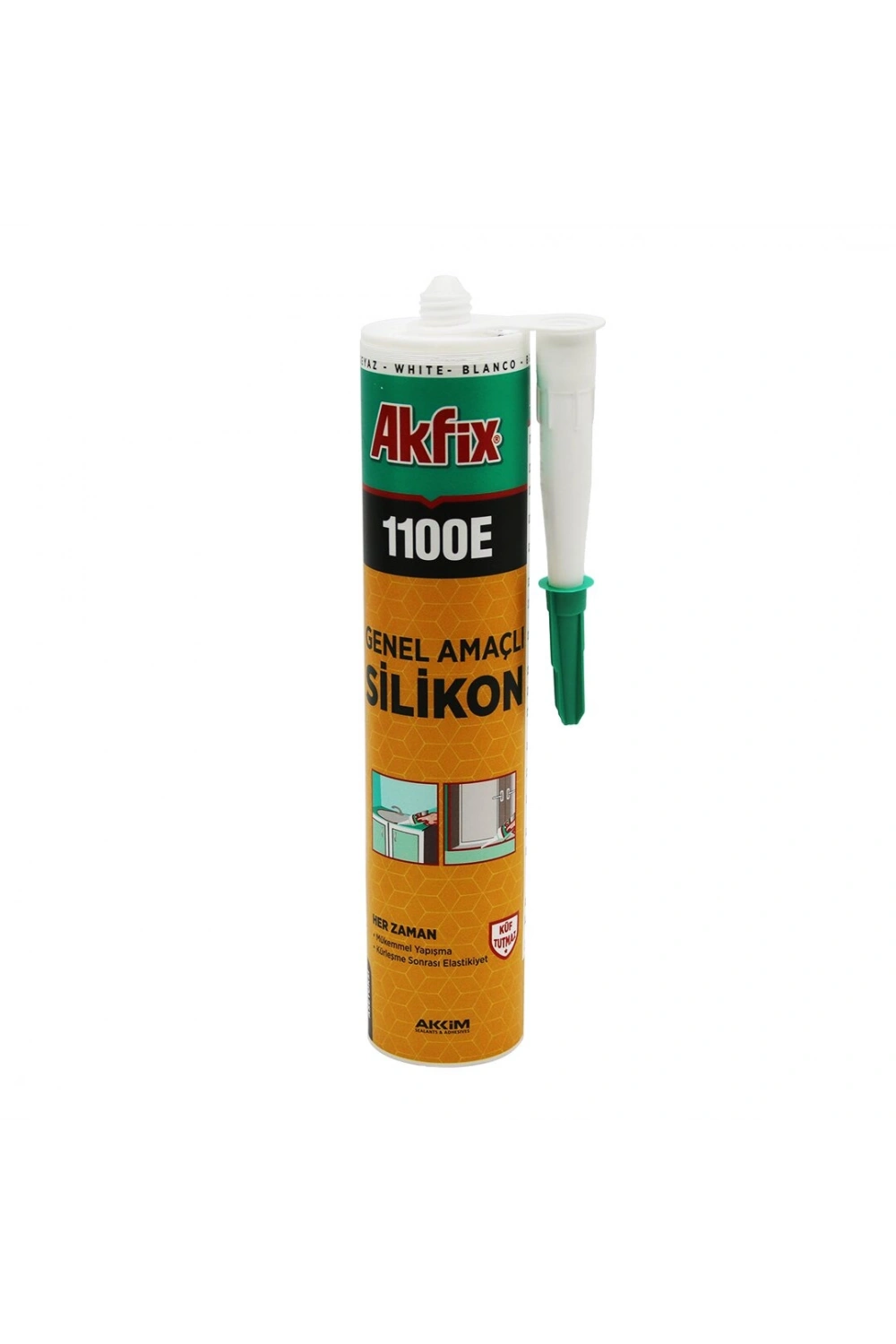 Egonex Akfix Sa-142 1100e ( Beyaz ) Genel Amaçlı Üniversal Silikon 280 Gr*24=k