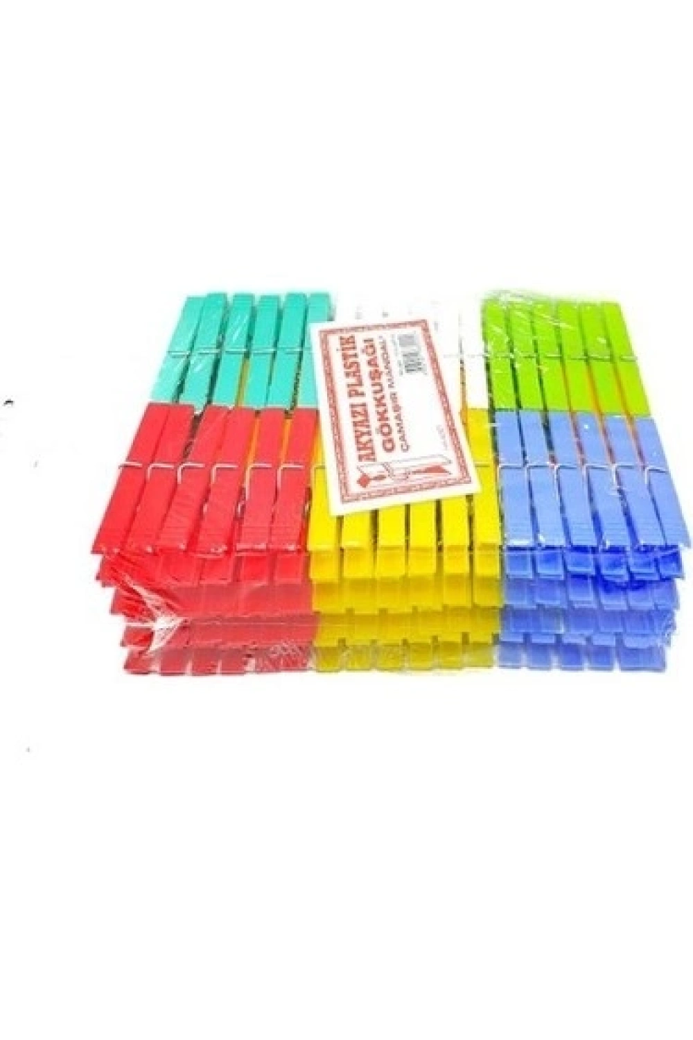Egonex Akyazı ( 144pcs ) ( Gökkuşağı ) ( Plastik ) Mandal*24