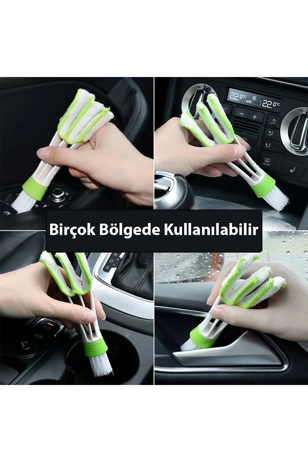 Egonex Araç Oto Araba Klima Havalandırma Detaylı Temizlik Fırçası RONAS-1