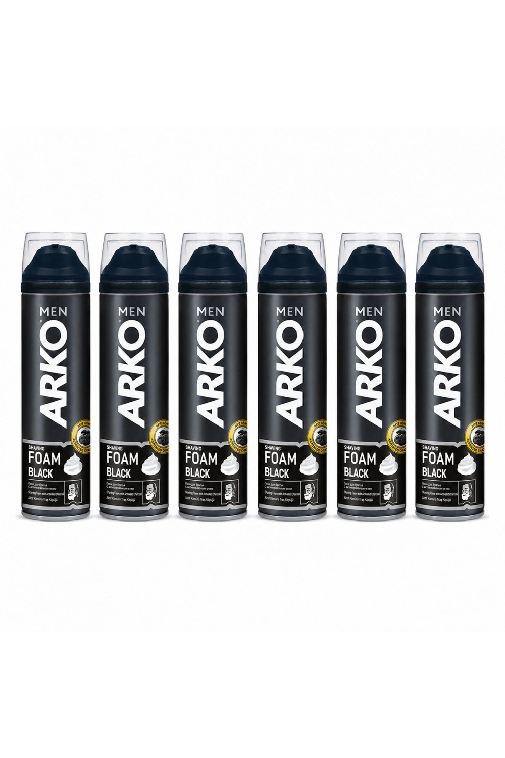 Egonex Arko ( Siyah ) Traş Köpük ( 200ml )*6x4