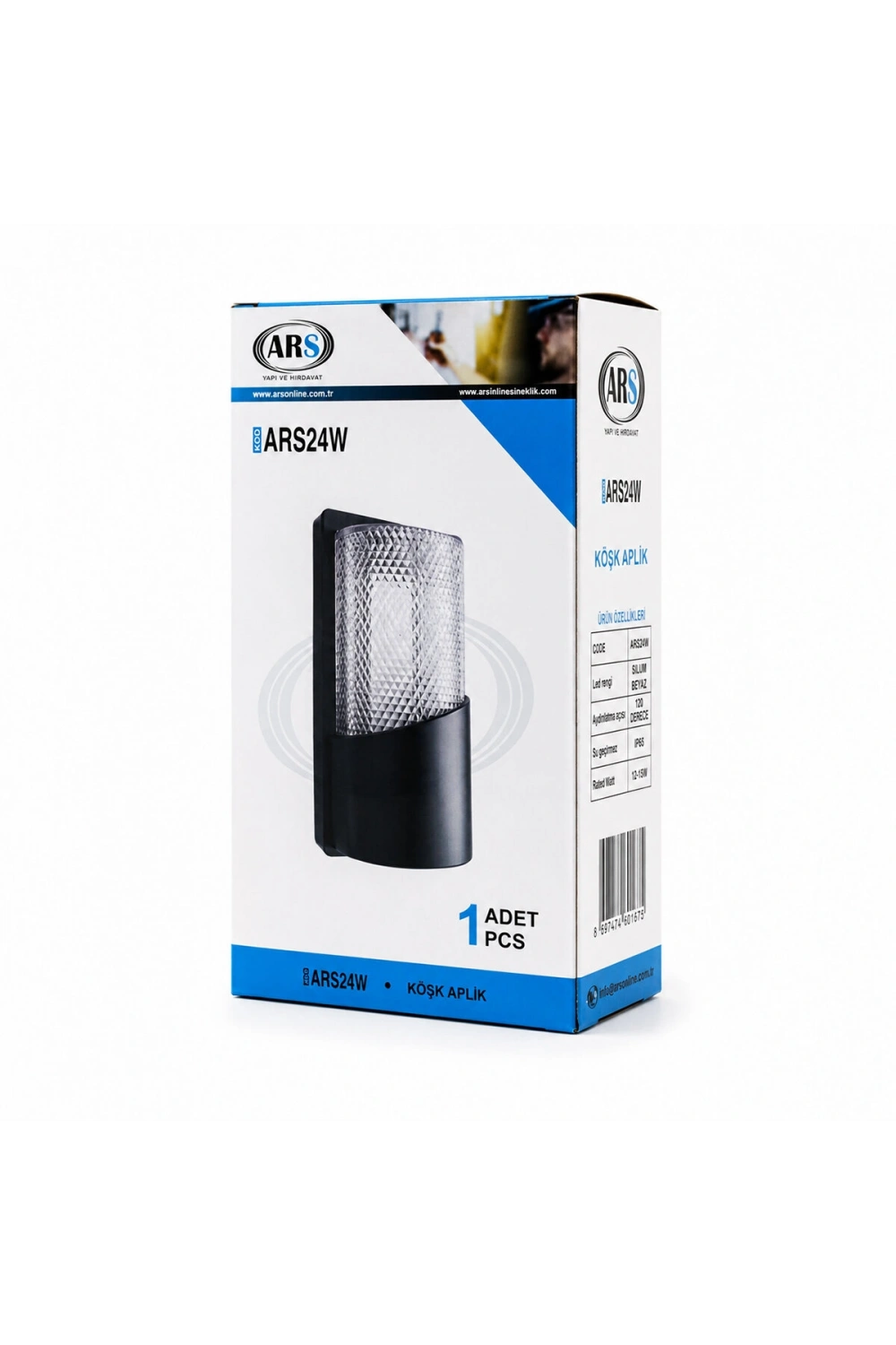 Egonex Ars-348955 ( Ip66 ) ( 50.000 Saat Led Ömrü ) ( 22w ) Köşk Led Aplik Duvar Lambası*30