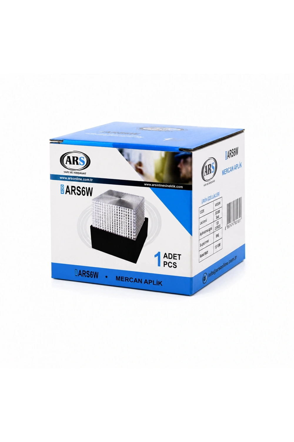 Egonex Ars-348957 ( Ip66 ) ( 50.000 Saat Led Ömrü ) ( 5w ) Mercan Led Aplik Duvar Lambası*48