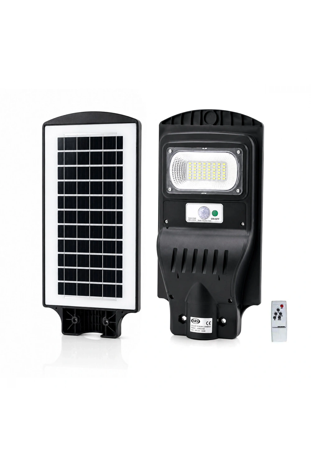 Egonex Ars-348964 ( 100w & 6500k ) ( Solar & Güneş Enerjili ) Sokak Lambası & Armatür ( Sensörlü ) ( Bahçe-balkon-sokak )*10