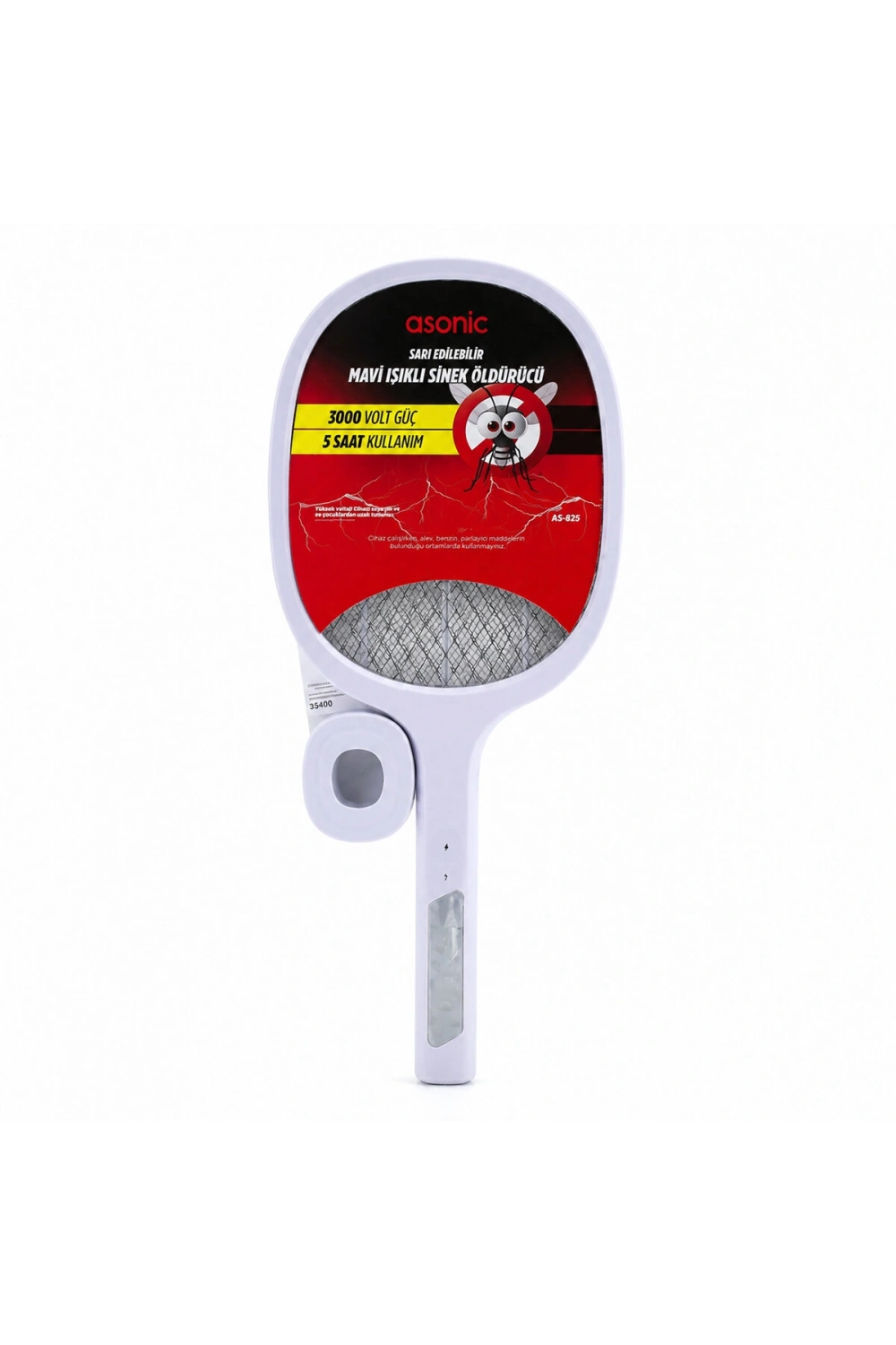 Egonex Asonic As-a25 ( Beyaz/gri ) ( Type-c Şarjlı ) ( Raket Modeli ) Elektronik Sinek Öldürücü Cız Makine*40