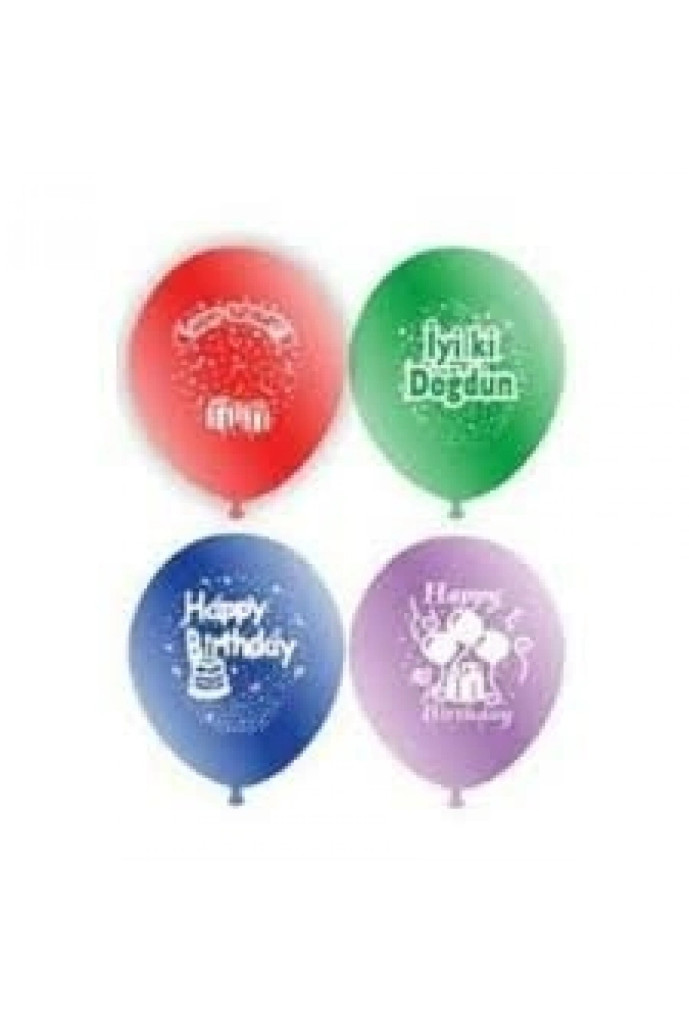 Egonex Atom ( Doğum Günü ) İyiki Doğdun Balon 12inc 100pcs*1x40