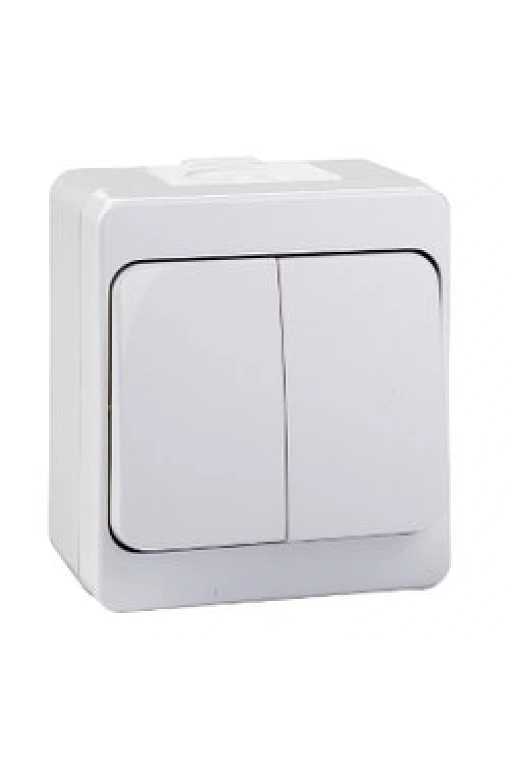 Egonex Atom ( Sıva Üstü ) Komitatörlü 2li Anahtar Priz*12x10