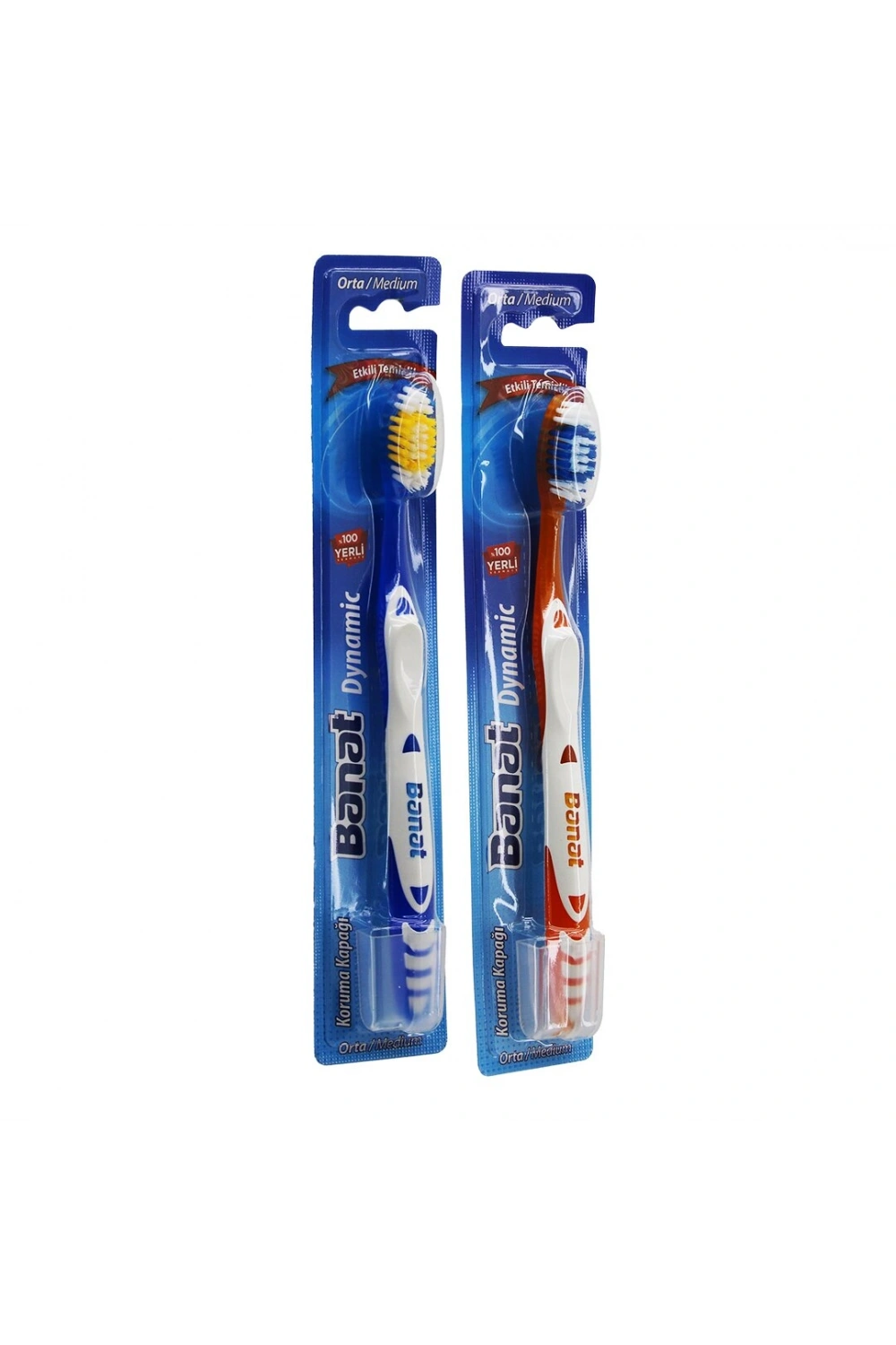 Egonex Banat-513906 Dynamic ( Orta & Medium ) Diş Fırçası  ( Başlık Koruma Kapaklı )*12x12
