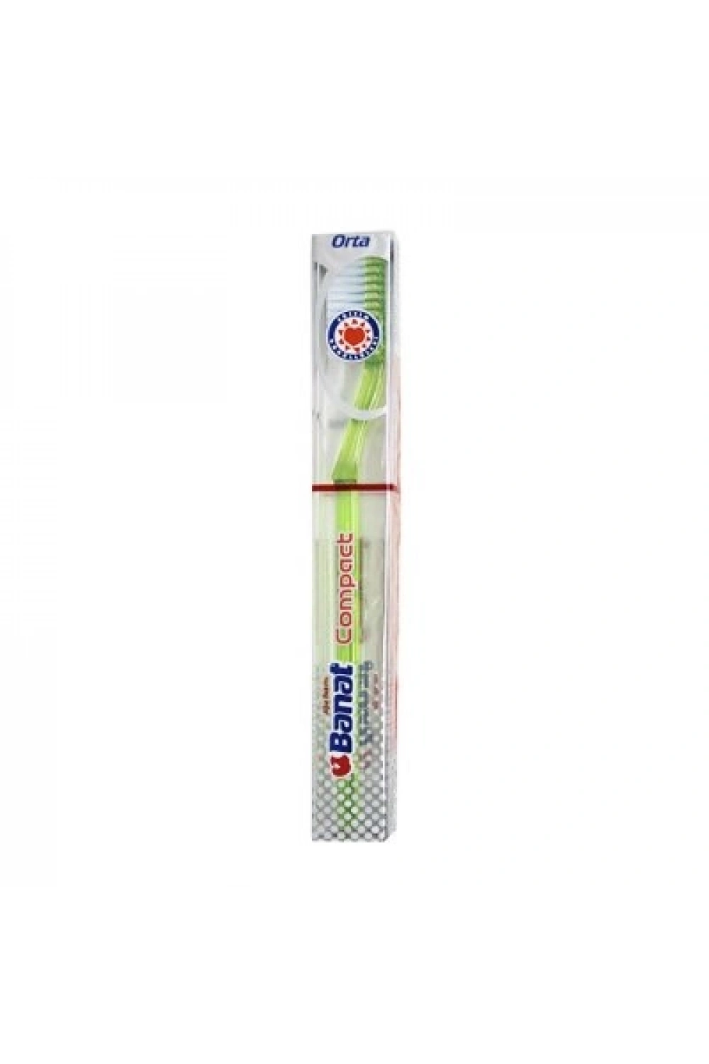 Egonex Banat-520011 Compact ( Orta & Medium ) Diş Fırçası ( Şeffaf Plastik Kutulu )*12x20