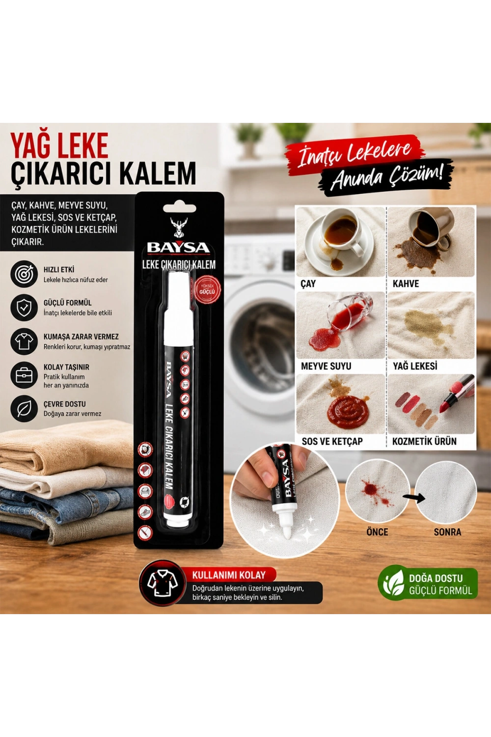 Egonex Baysa-1911 Yağ Leke Çıkarıcı Kalem ( Giysi İçin )*576