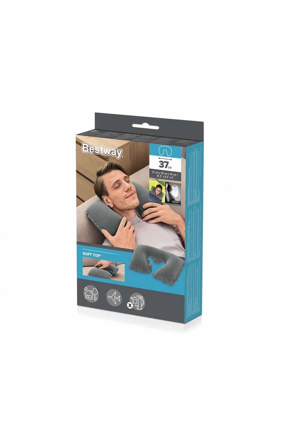 Egonex Bestway-67006 ( Boyuna Geçmeli ) Seyahat Boyun Yastık ( 37cm )*36