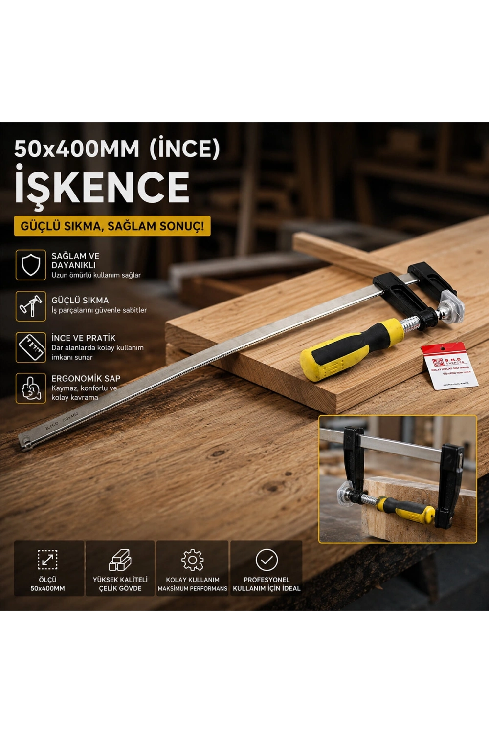 Egonex B.h.d El Aletleri Bhd-00434 ( 50x400mm ) ( İnce ) İşkence*60