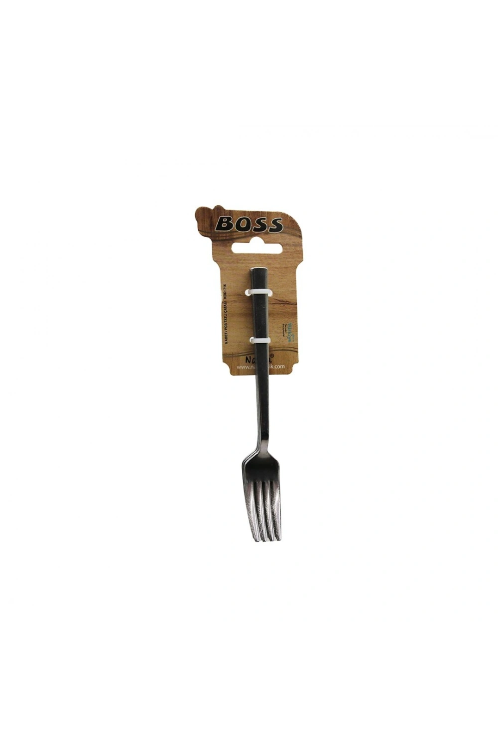 Egonex Boss-716 ( 6pcs ) Eko Çubuk Sade Metal ( Tatlı Çatal ) 2mm*100